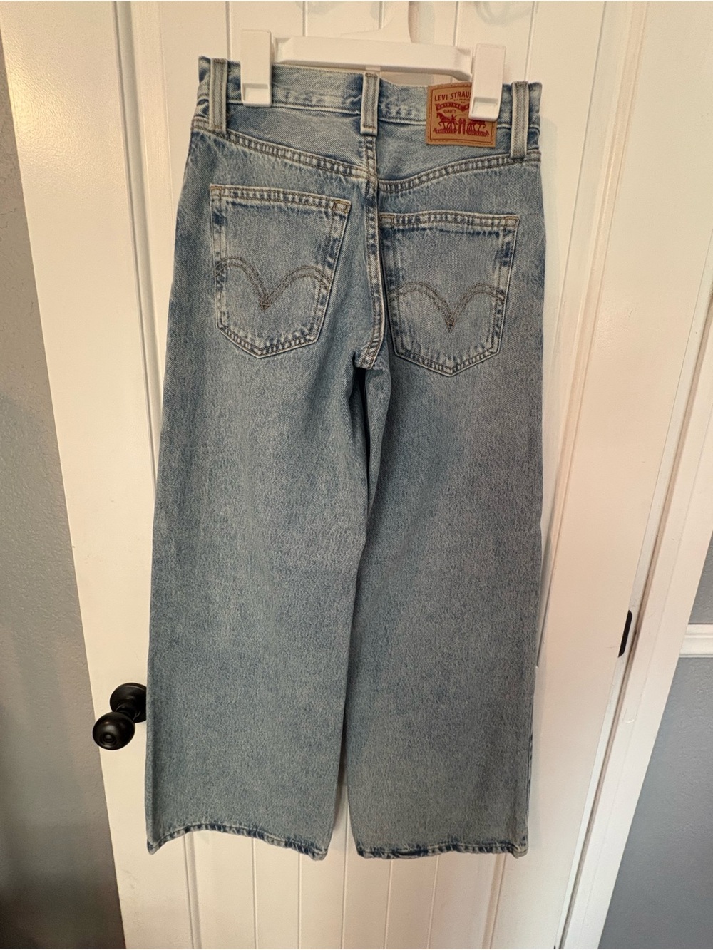 Levi's Light Blue Wide-Leg Denim Jeans